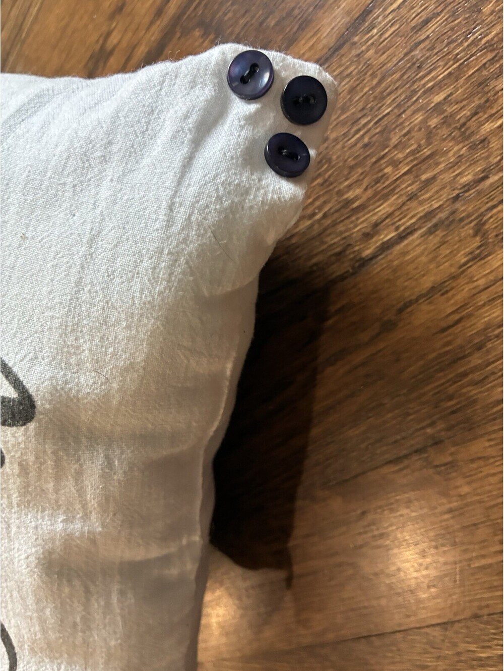 Farmhouse "It Is Well With My Soul" Mini Accent Pillow with Button Corners - Picture 6 of 7